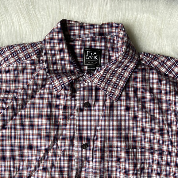 Jos. A Bank Traveler Plaid Button Down Shirt - Picture 2 of 10